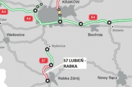 Budowa drogi ekspresowej S7 Kraków-Rabka Zdr. na odcinku Lubień–Naprawa
